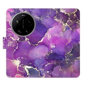 Flipové pouzdro iSaprio - Purple Marble - Xiaomi 17 Ultra obraz