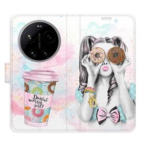 Flipové pouzdro iSaprio - Donut Worry Girl - Xiaomi 17 Ultra obraz