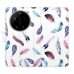 Flipové pouzdro iSaprio - Colorful Feathers - Xiaomi 17 Ultra obraz