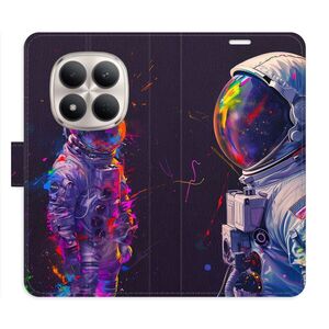 Flipové pouzdro iSaprio - Neon Astronaut 02 - Xiaomi Redmi Note 15 Pro 5G obraz