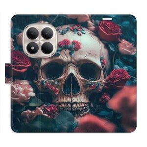 Flipové pouzdro iSaprio - Skull in Roses 02 - Xiaomi Redmi Note 15 Pro 5G obraz