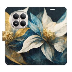Flipové pouzdro iSaprio - Gold Flowers - Xiaomi Redmi Note 15 Pro 5G obraz