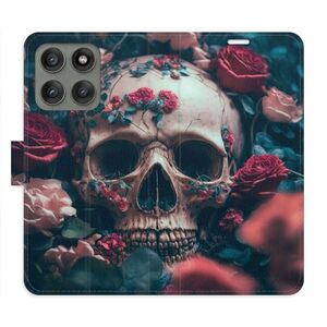 Flipové pouzdro iSaprio - Skull in Roses 02 - Motorola Edge 60 Pro / 60 Fusion obraz