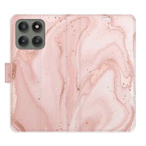 Flipové pouzdro iSaprio - RoseGold Marble - Motorola Edge 60 Pro / 60 Fusion obraz