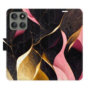 Flipové pouzdro iSaprio - Gold Pink Marble 02 - Motorola Edge 60 Pro / 60 Fusion obraz