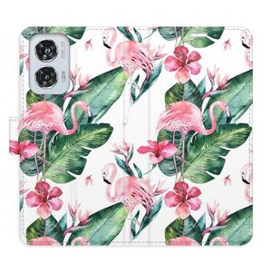 Flipové pouzdro iSaprio - Flamingos Pattern - Motorola Edge 50 Fusion obraz
