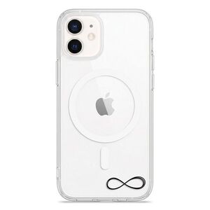 Pouzdro Pure MagSafe iSaprio - čiré - Infinity II - iPhone 12 mini obraz