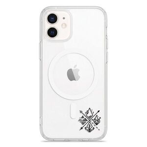 Pouzdro Pure MagSafe iSaprio - čiré - Elements II - iPhone 12 / 12 Pro obraz