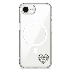 Pouzdro Pure MagSafe iSaprio - čiré - Digital Love II - iPhone 16e / 17e obraz