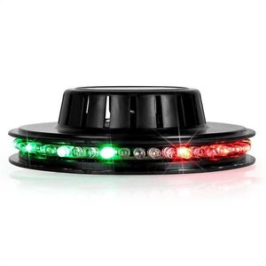 Ibiza LED UFO světelný efekt, černý, mikrofon, RGB obraz