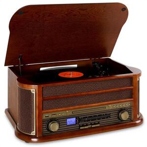 Auna Belle Epoque 1908 Retro stereo systém Bluetooth USB CD MP3 obraz