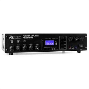 Power Dynamics PDV120ZMP3, 120 W, 4 zóny, 4 kan. PA zesilovač obraz