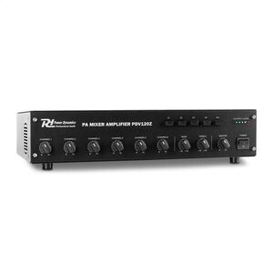 Power Dynamics PDV120Z, 120 W, 4 zóny, 6 kan. PA zesilovač obraz