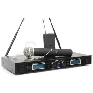 Power Dynamics PD732C, 2 x 16 kanálový UHF bezdrátový mikrofonní systém obraz