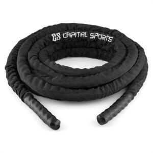 Capital Sports Corope, černé posilovací lano, polyester, 15 m obraz