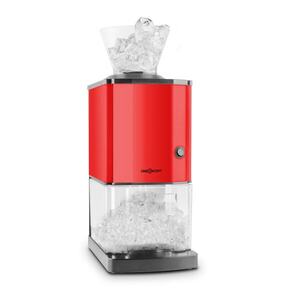 OneConcept Icebreaker, drtič ledu, 15 kg/h, 3, 5 l, zásobník na led, nerezová ocel, červený obraz