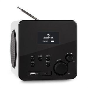 Auna Radio Gaga internetové rádio Wi-Fi / LAN DAB / DAB + FM USB AUX, bílá barva obraz