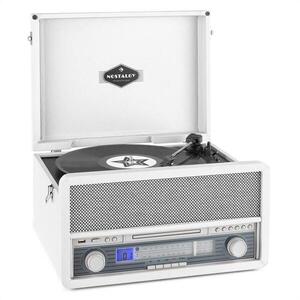 Auna Epoque 1907, retro audio systém, gramofon, bluetooth, MC, USB, CD, AUX obraz
