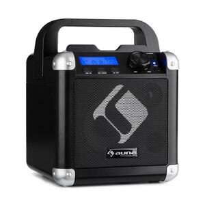 Auna BC-1, karaoke systém, bluetooth, baterie, držadlo, USB, AUX vstup, černý obraz