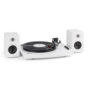 Auna TT-Play gramofon, 2 stereo reproduktory (3 "/ 10 W) bt 33 1/3 a 45 otáček / min, bílá barva obraz