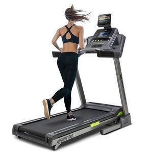 Capital Sports Infinity Pro 4.0, běžecký pás, 5 PS, BT, aplikace Kinomap, LCD, šedý obraz