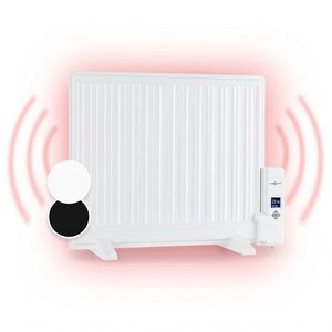 OneConcept Wallander, olejový radiátor, 600 W, termostat, olejové vyhřívání, plochý design, bílý obraz