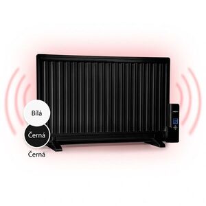 OneConcept Wallander, olejový radiátor, 800 W, termostat, olejové vyhřívání, plochý design, černý obraz
