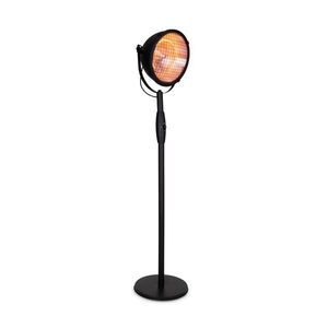 Blumfeldt Heatspot, infračervený ohřívač, terasový, 900/1200/2100 W, IR ComfortHeat, černý obraz
