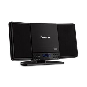 Auna V14-DAB, vertikální stereo systém, CD, FM a DAB+ tuner, BT, černý obraz