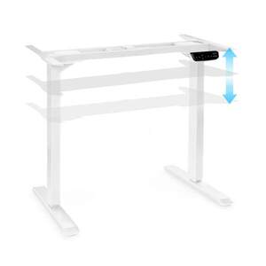 OneConcept Multidesk Comfort, výškově nastavitelný psací stůl, elektrický, výška 62–128 cm, bílý obraz