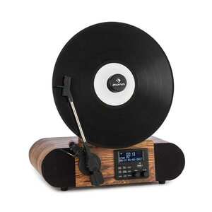 Auna Verticalo SE DAB retro gramofon DAB+ UKW tuner USB BT AUX dřevo obraz