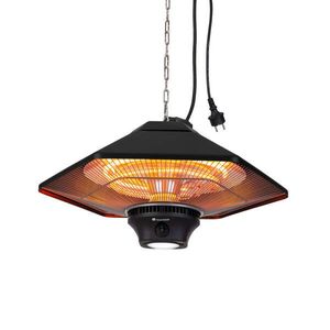 Blumfeldt Heat Hexa, infračervený ohřívač, 800/1200 W, halogen, IP34, LED, černý obraz