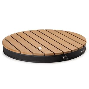 Blumfeldt Sumatra Breeze kulatá zahradní sprcha WPC hliník 70x55 cm obraz