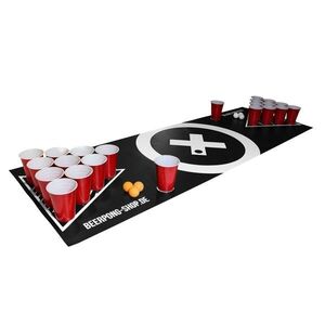 BeerCup Baseliner, podložka s herní plochou na beer pong, audio, držadla, držák na míčky, 6 míčků obraz
