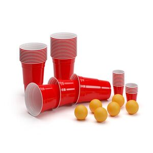 BeerCup Federer Ultimate Ber Pong párty balík, Red Cups, Shot Cups, včetně míčků obraz