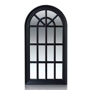 Casa Chic Savile Francouzské okenní zrcadlo Dřevěný rám 86 x 46 cm obraz