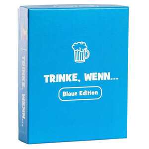 Spielehelden Trinke wenn... Blaue Edition Hra na pití 100+ otázek Počet hráčů: 2+ Věk: od 18 let obraz