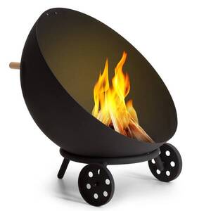 Blumfeldt Fireball Egon ocelová ohniště zahradní Ø66cm gril s ochranou proti dešti obraz