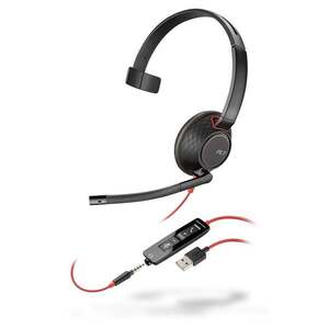 POLY Blackwire 5210 Sluchátka s mikrofonem Kabel Přes 207577-201 obraz