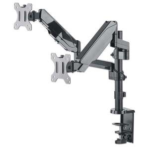 Manhattan 461597 Rameno pro montáž na stůl 2x LCD plynová 461597 obraz