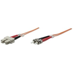 Intellinet 1.0m ST-SC M/M optický kabel 1 m OM2 Oranžová 470100 obraz