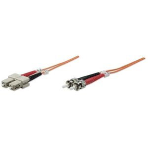 Intellinet ST/SC, 5m optický kabel OM1 Oranžová 510356 obraz