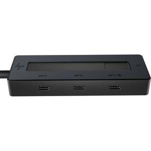HP 4K USB-C Multiport Hub USB typu C Černá 6G842AA#ABB obraz