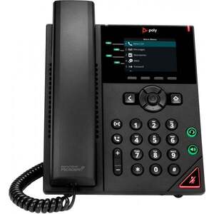 HP Poly VVX 250 4-Line IP Phone and PoE-enabled IP telefon 89B62AA obraz