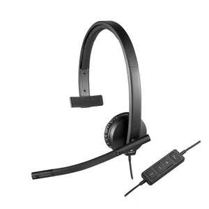 Logitech H570E Sluchátka s mikrofonem Kabel Přes hlavu 981-000571 obraz