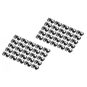 Barevný klip pro RJ45 konektor, černý, balení 100 kusů A-CC-BL obraz