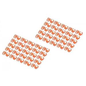 Barevný klip pro RJ45 konektor, oranžový, balení 100 ks. A-CC-O obraz