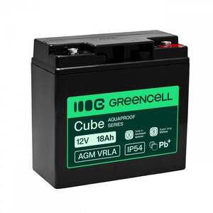 Green Cell AGM VRLA 12V 18Ah bezúdržbová baterie pro AGM12V18AH-H obraz