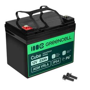 Green Cell Cube AGM VRLA IP54 12V 33Ah bezúdržbová AGM12V33AH-J obraz