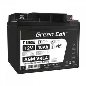 Green Cell Cube AGM VRLA IP54 12V 40Ah bezúdržbová AGM12V40AH-J obraz